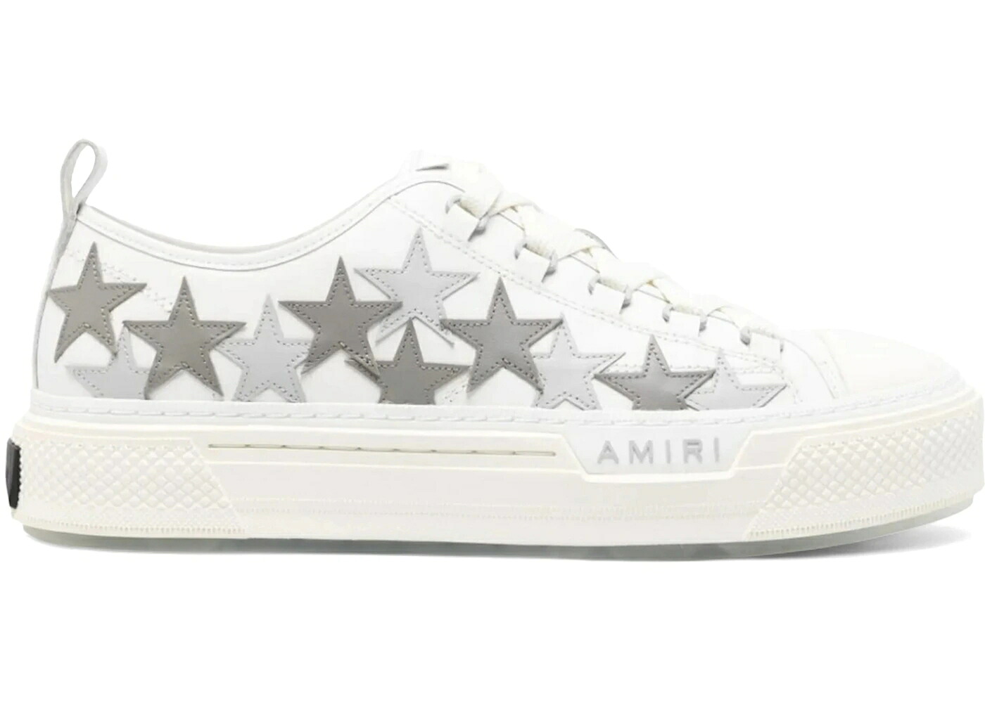 アミリ スターズ 厚地の外套 白いこと 白いこと 薄墨色 薄墨色 スニーカー メンズ AMIRI STARS COURT LOW WHITE GREY / WHITE GREY