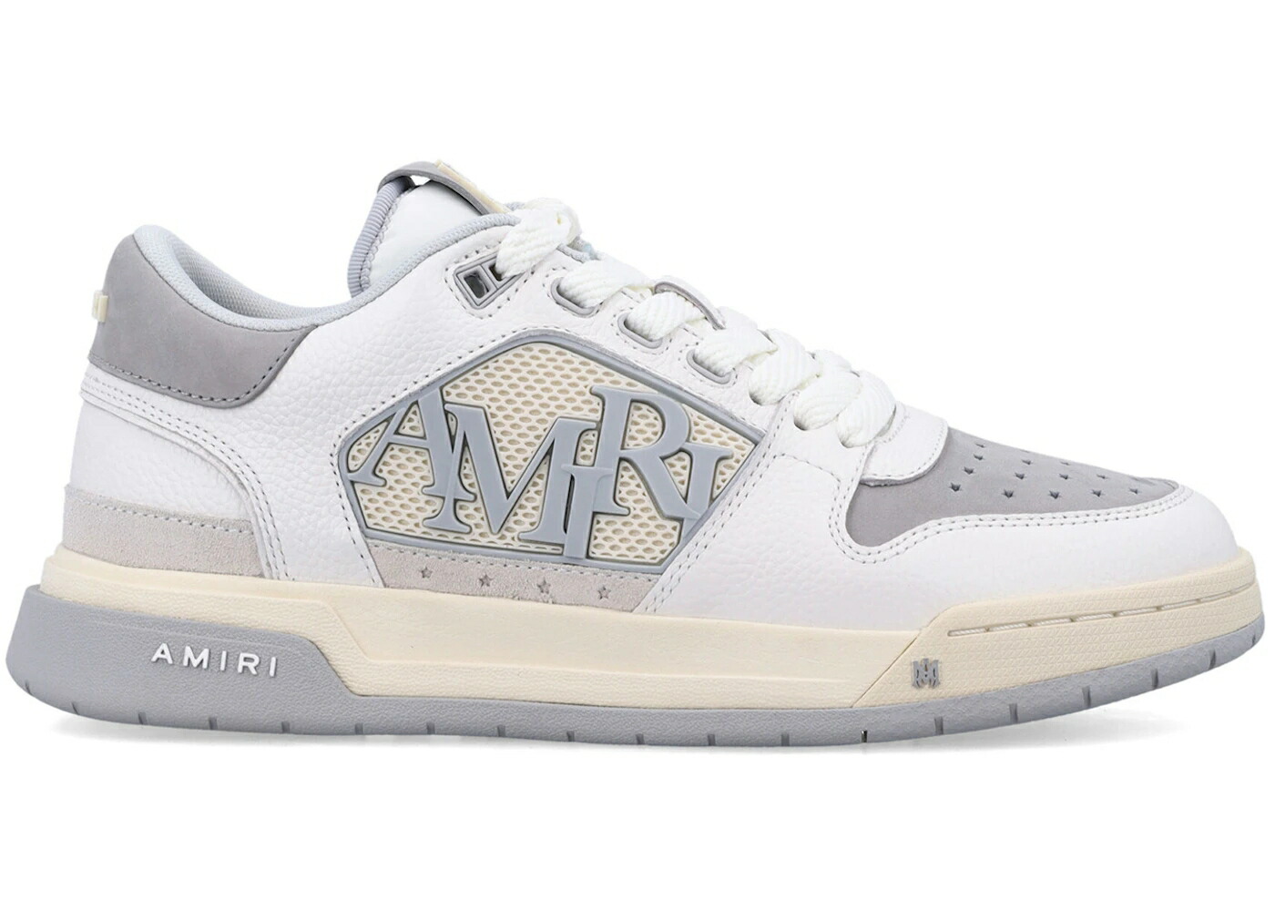 アミリ クラシック 白色 ホワイト 灰色 グレー スニーカー メンズ AMIRI CLASSIC LOW WHITE GREY TOE / WHITE GREY