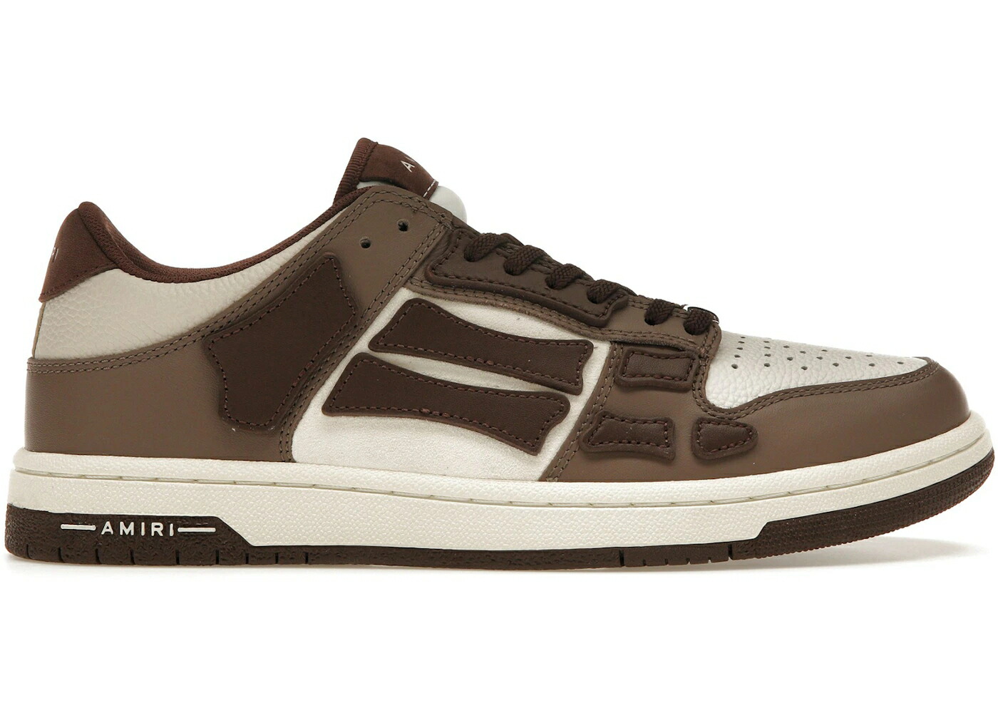 アミリ 茶色 ブラウン スニーカー メンズ AMIRI SKEL LOW TOP BROWN /