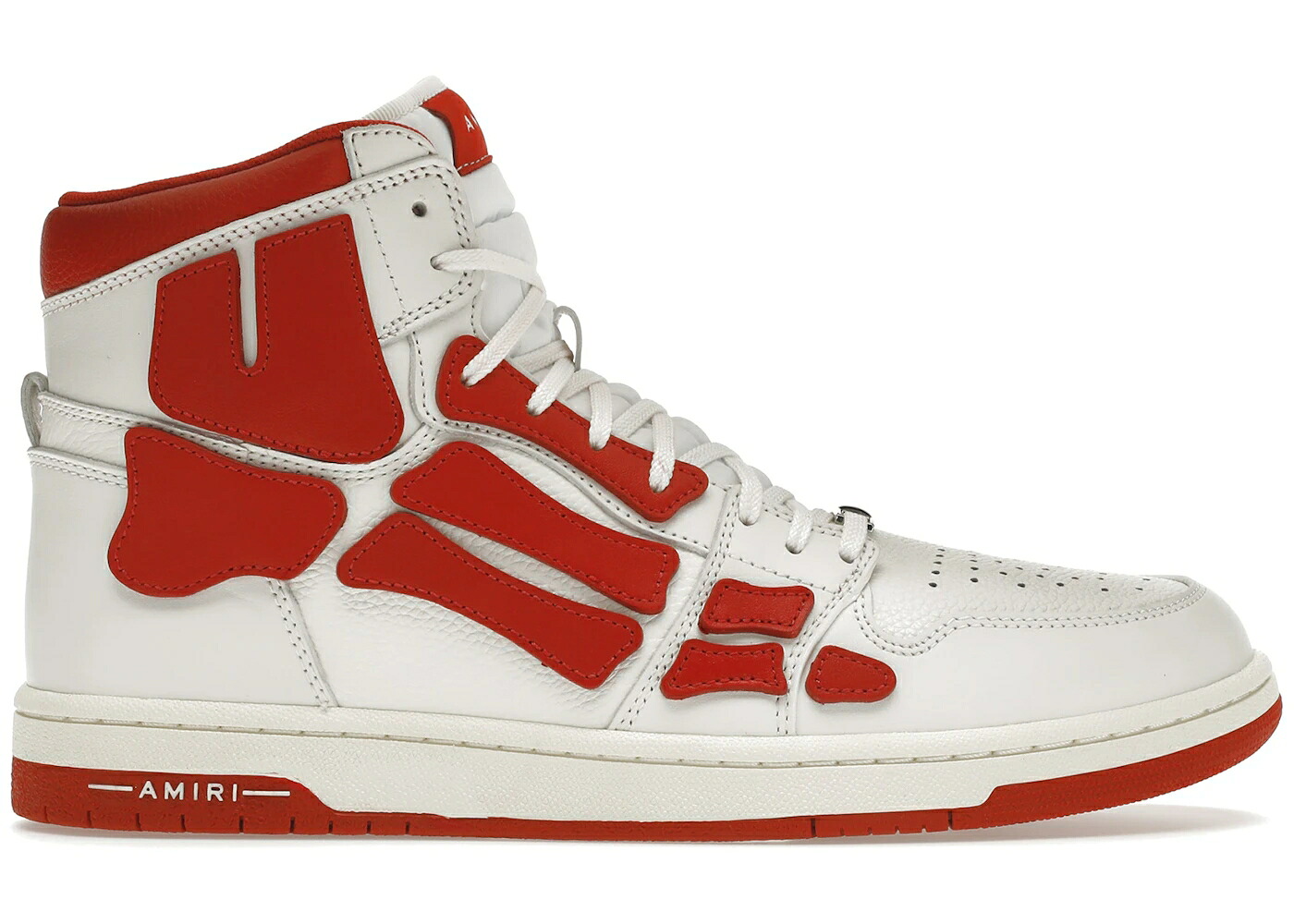 アミリ 御機嫌 白いこと 白いこと 赤 赤いこと スニーカー メンズ AMIRI SKEL PANELLED HIGH TOP WHITE RED / WHITE RED
