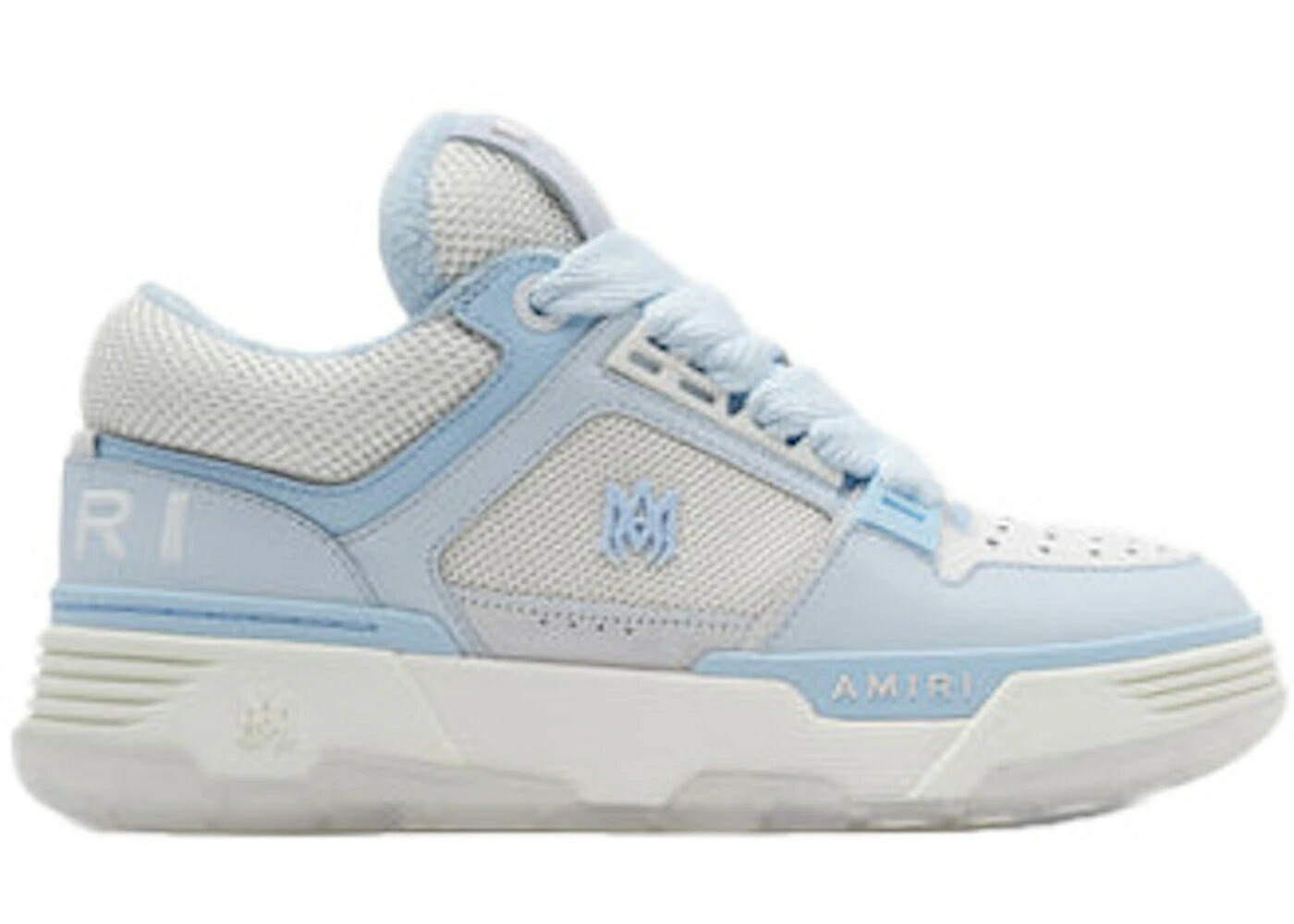 アミリ 青色 ブルー 白色 ホワイト スニーカー メンズ AMIRI MA-1 ALABASTER BLUE / ALABASTER BLUE WHITE