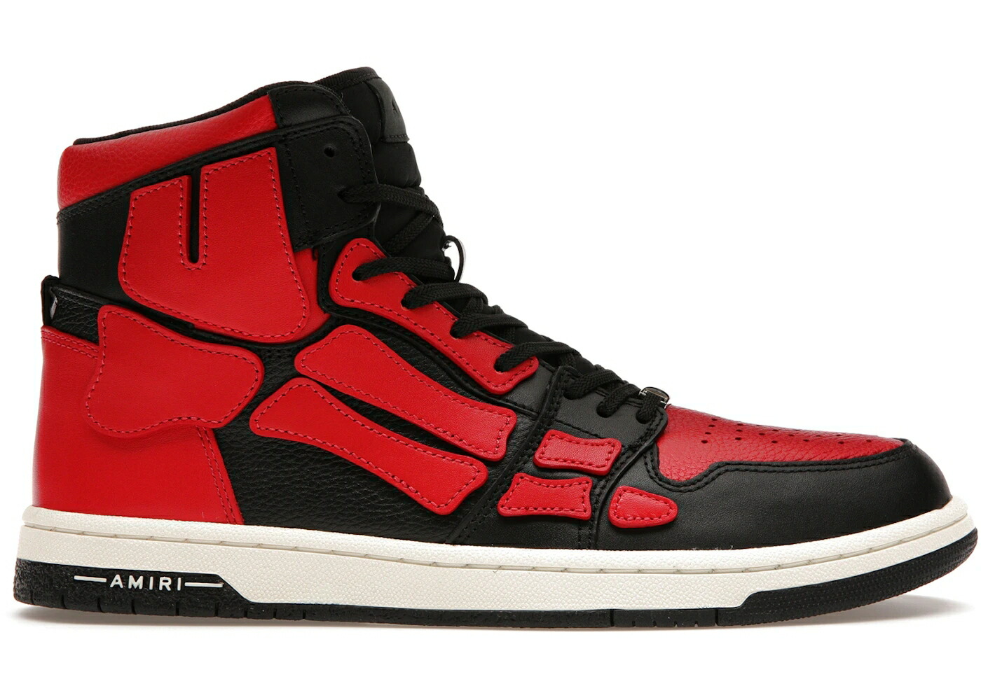 アミリ 黒色 ブラック 赤 レッド 白色 ホワイト スニーカー メンズ AMIRI SKEL TOP HI BLACK RED WHITE / BLACK RED WHITE