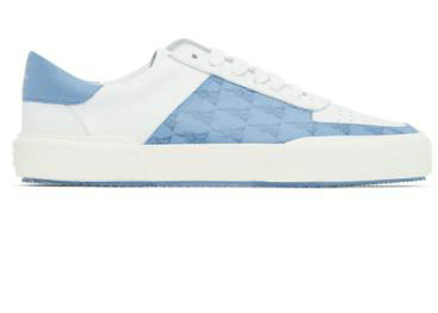 アミリ 靴 スニーカー 白色 ホワイト メンズ AMIRI DAGGER MONOGRAM LOW SNEAKER COLBAT/WHITE / COBALT WHITE