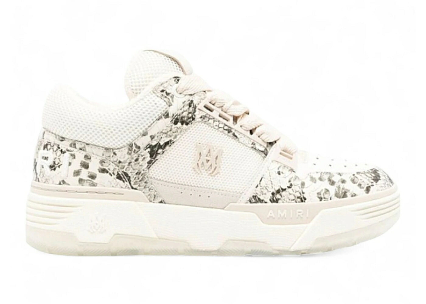 アミリ スニーカー メンズ AMIRI MA-1 SNAKE SKIN ALABASTER / SNAKE SKIN ALABASTER