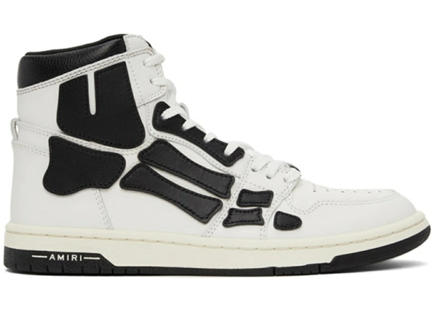 アミリ 白いこと 白いこと 黒いこと 黒いこと スニーカー メンズ AMIRI SKEL TOP HI WHITE BLACK / WHITE BLACK