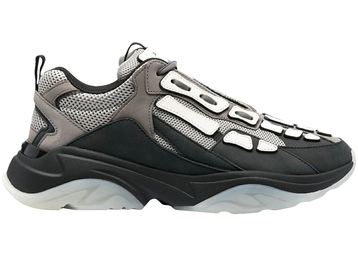 アミリ 灰色 グレー 黒色 ブラック 白色 ホワイト スニーカー メンズ AMIRI BONE RUNNER GREY BLACK WHITE / GREY BLACK WHITE|スニケス