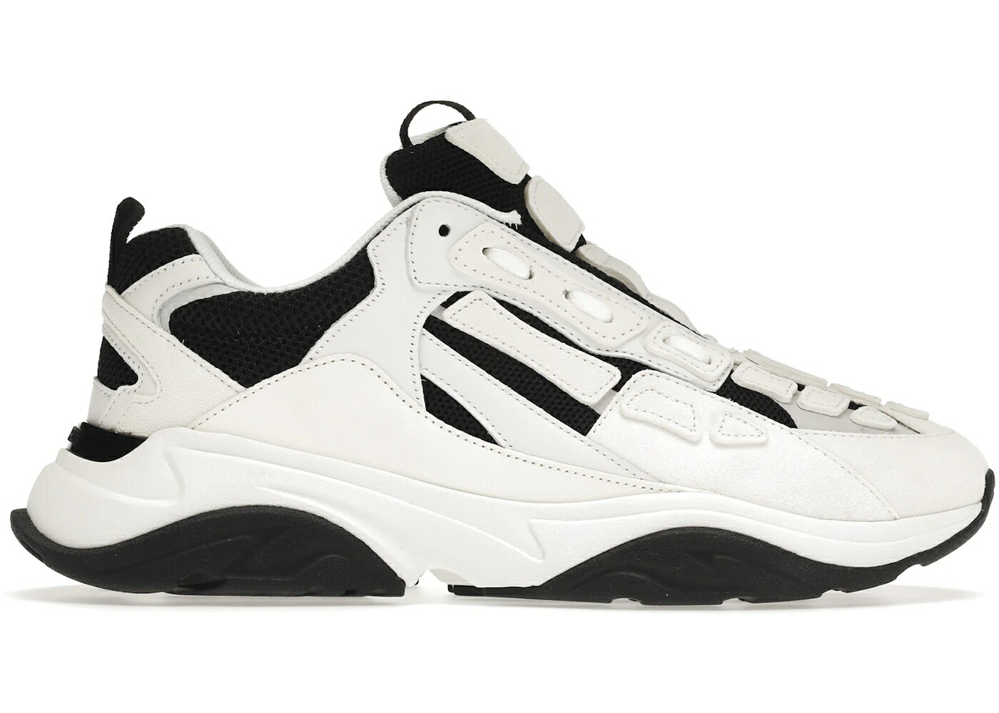 アミリ 白いこと 白いこと 黒いこと 黒いこと スニーカー メンズ AMIRI BONE RUNNER WHITE BLACK / WHITE BLACK