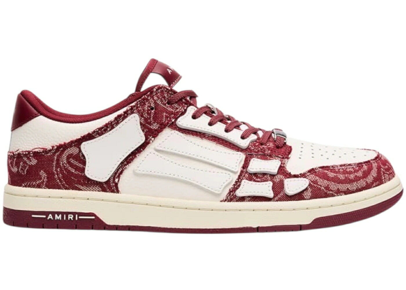 アミリ 赤 レッド スニーカー メンズ AMIRI SKEL LOW BANDANA RED / BANDANA RED