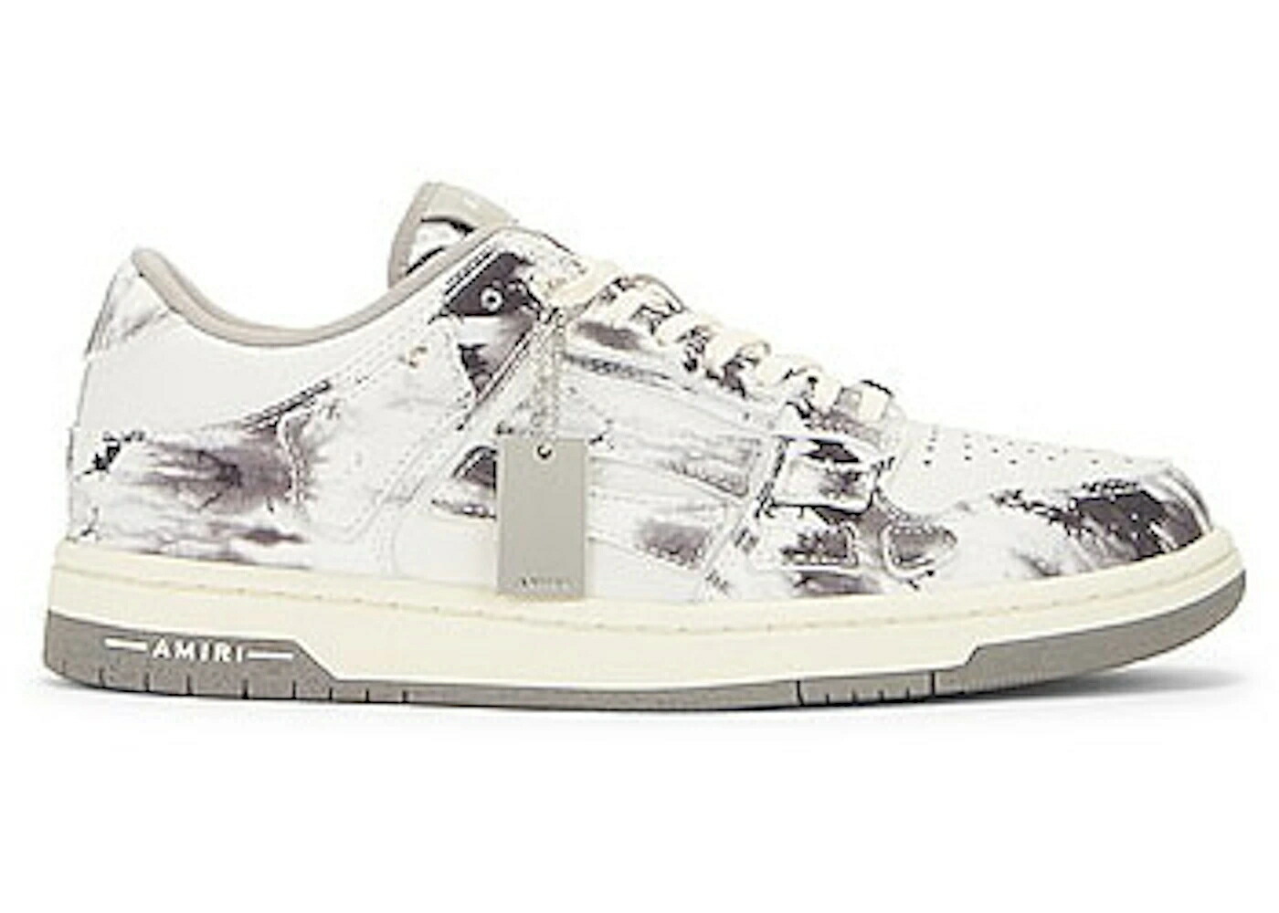 アミリ 灰色 グレー 白色 ホワイト スニーカー メンズ AMIRI SKEL TOP LOW GREY TYE DYE / GREY WHITE