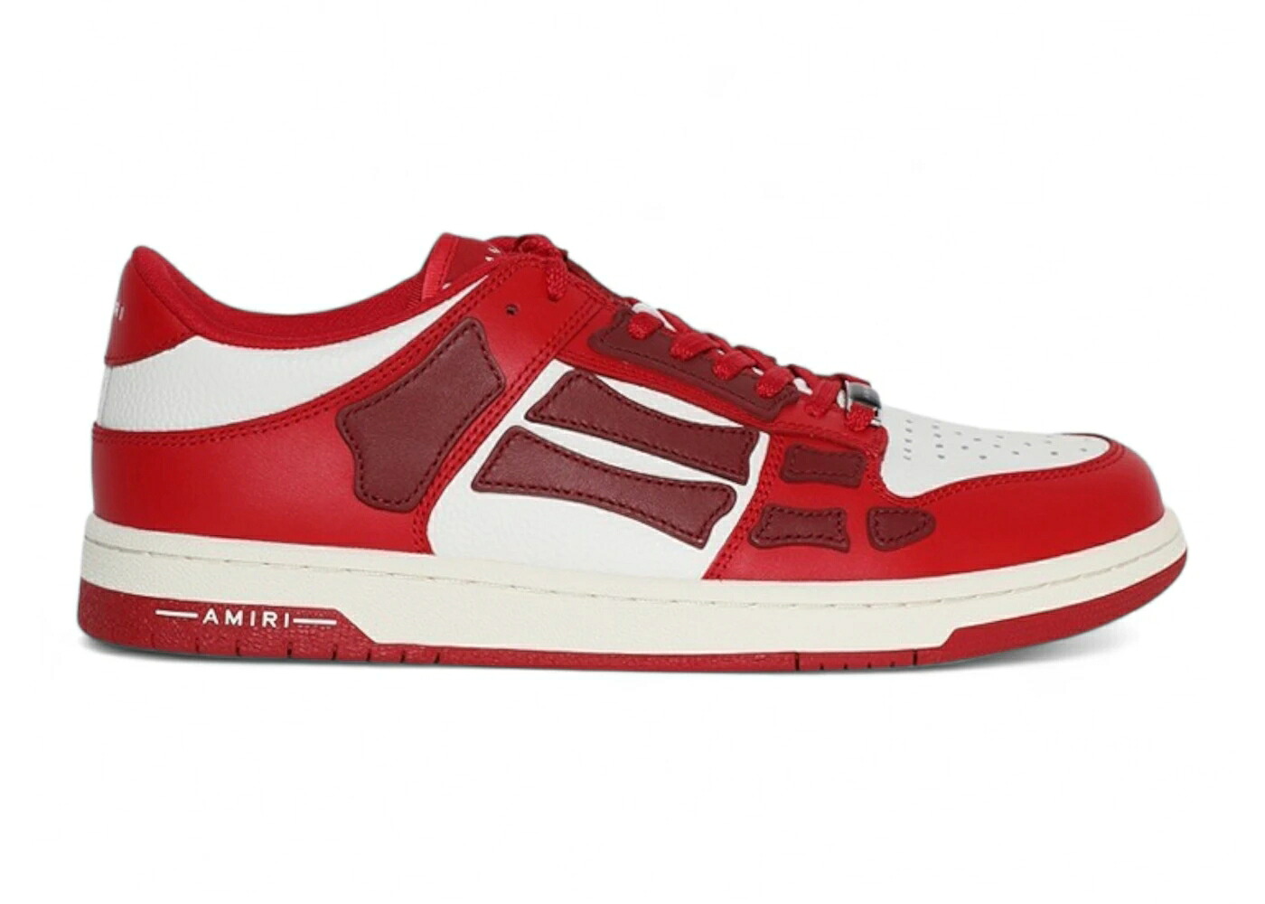 アミリ 赤 赤いこと 白いこと 白いこと ぶどう酒色 バーガンディー スニーカー メンズ AMIRI SKEL TOP LOW RED WHITE BURGUNDY / RED WHITE BURGUNDY