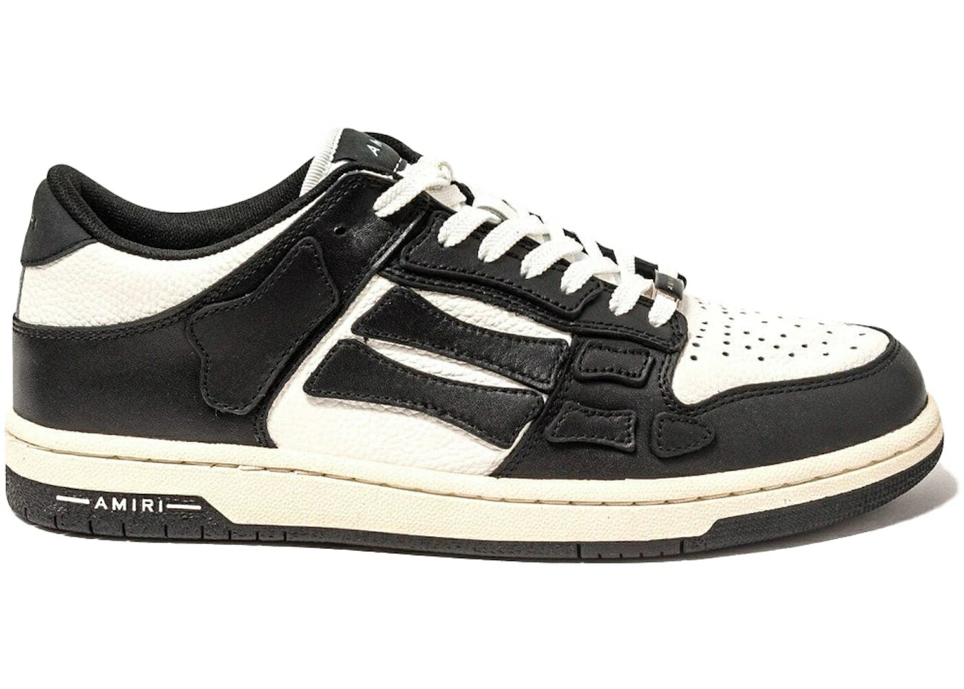 アミリ 黒いこと 黒いこと 白いこと 白いこと スニーカー メンズ AMIRI SKEL TOP LOW BLACK OFF WHITE / BLACK OFF WHITE