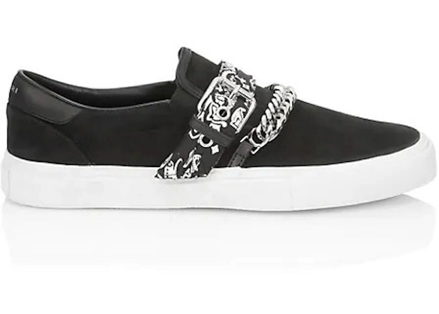 アミリ バックル 黒色 ブラック スリッポン スニーカー メンズ AMIRI BANDANA BUCKLE SLIP ON BLACK /