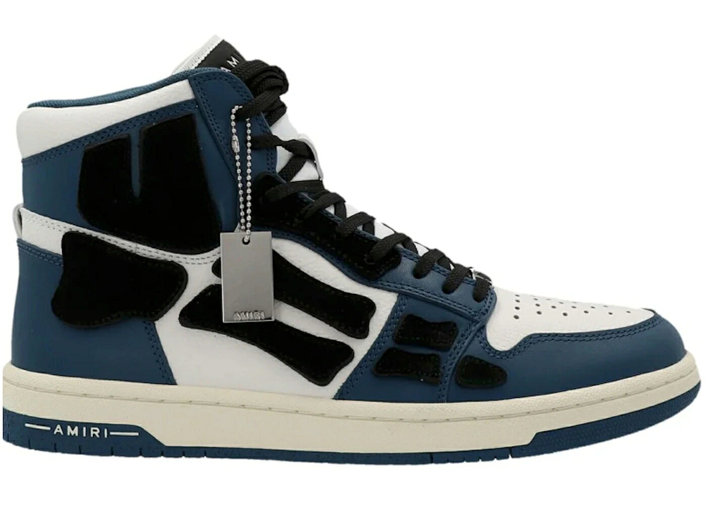アミリ 紺色 米国海軍 白いこと 白いこと スニーカー メンズ AMIRI SKEL TOP HI NAVY WHITE / NAVY WHITE