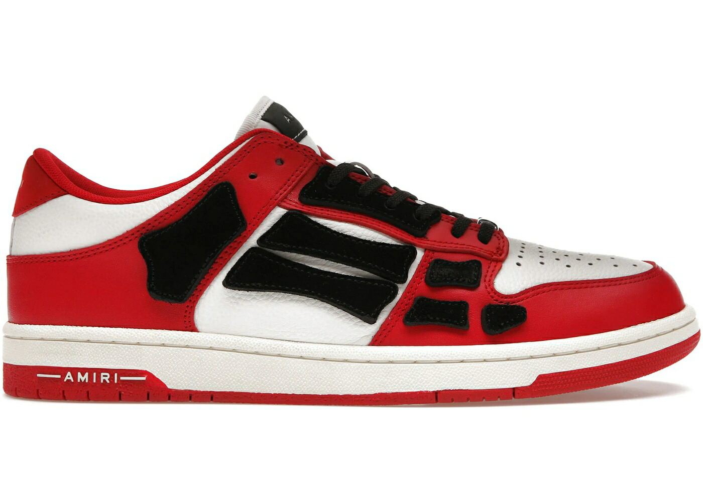 アミリ 白色 ホワイト 赤 レッド スニーカー メンズ AMIRI SKEL TOP LOW WHITE RED / WHITE RED WHITE