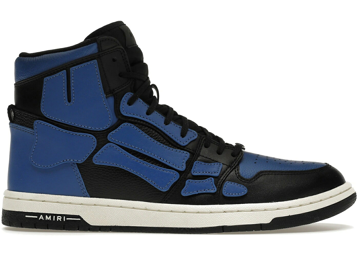アミリ ハイ 青色 ブルー 黒色 ブラック スニーカー メンズ AMIRI SKEL PANELLED HIGH TOP BLUE BLACK / BLACK BLUE|スニケス