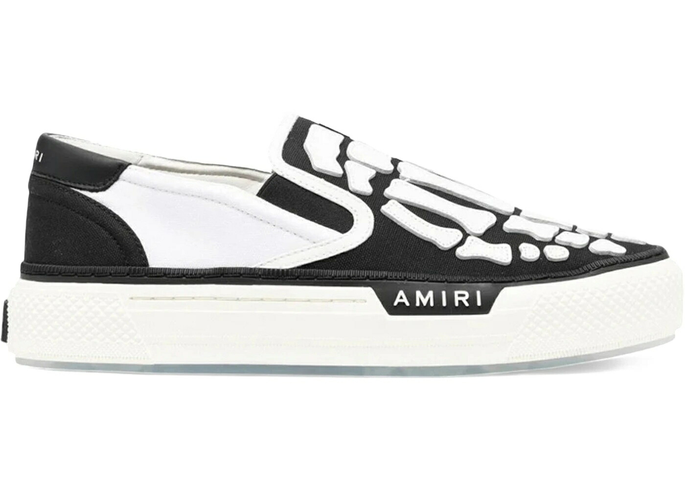 アミリ スリッポン 黒色 ブラック 白色 ホワイト スニーカー メンズ AMIRI SKEL TOP SLIP-ON BLACK WHITE / BLACK WHITE