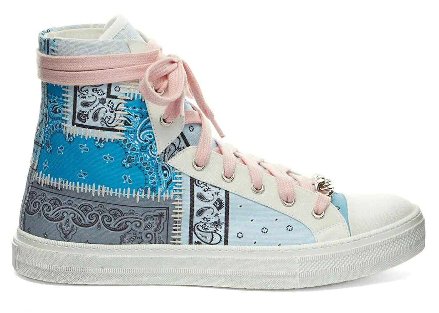 アミリ 青色 ブルー スニーカー メンズ AMIRI BANDANA RECONSTRUCTED SUNSET LIGHT BLUE / LIGHT BLUE｜スニケス