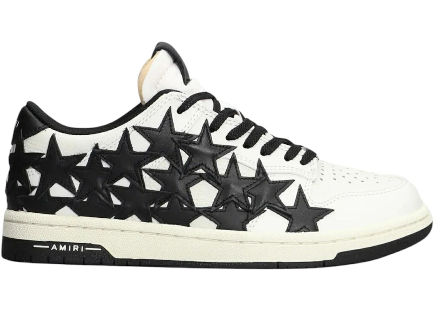 アミリ スターズ 靴 スニーカー 黒色 ブラック 白色 ホワイト WOMEN'S レディース AMIRI STARS LOW SNEAKER BLACK WHITE (WOMEN'S) / BLACK WHITE