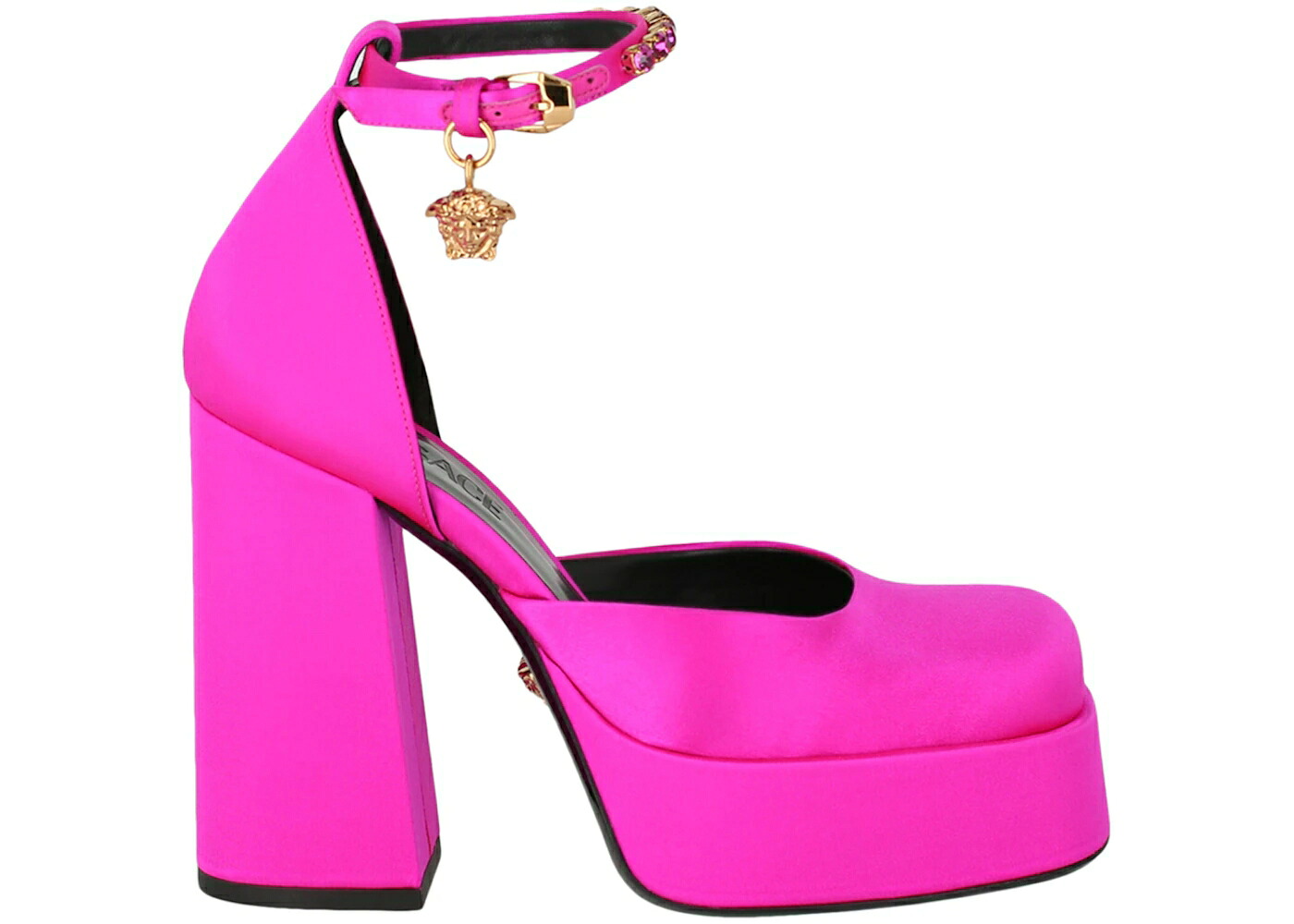 ヴェルサーチェ 繻子 サクラ色 WOMEN\u0027S スニーカー レディース VERSACE MEDUSA AEVITAS SATIN PUMPS BRIGHT PINK (WOMEN\u0027S) / BRIGHT PINK