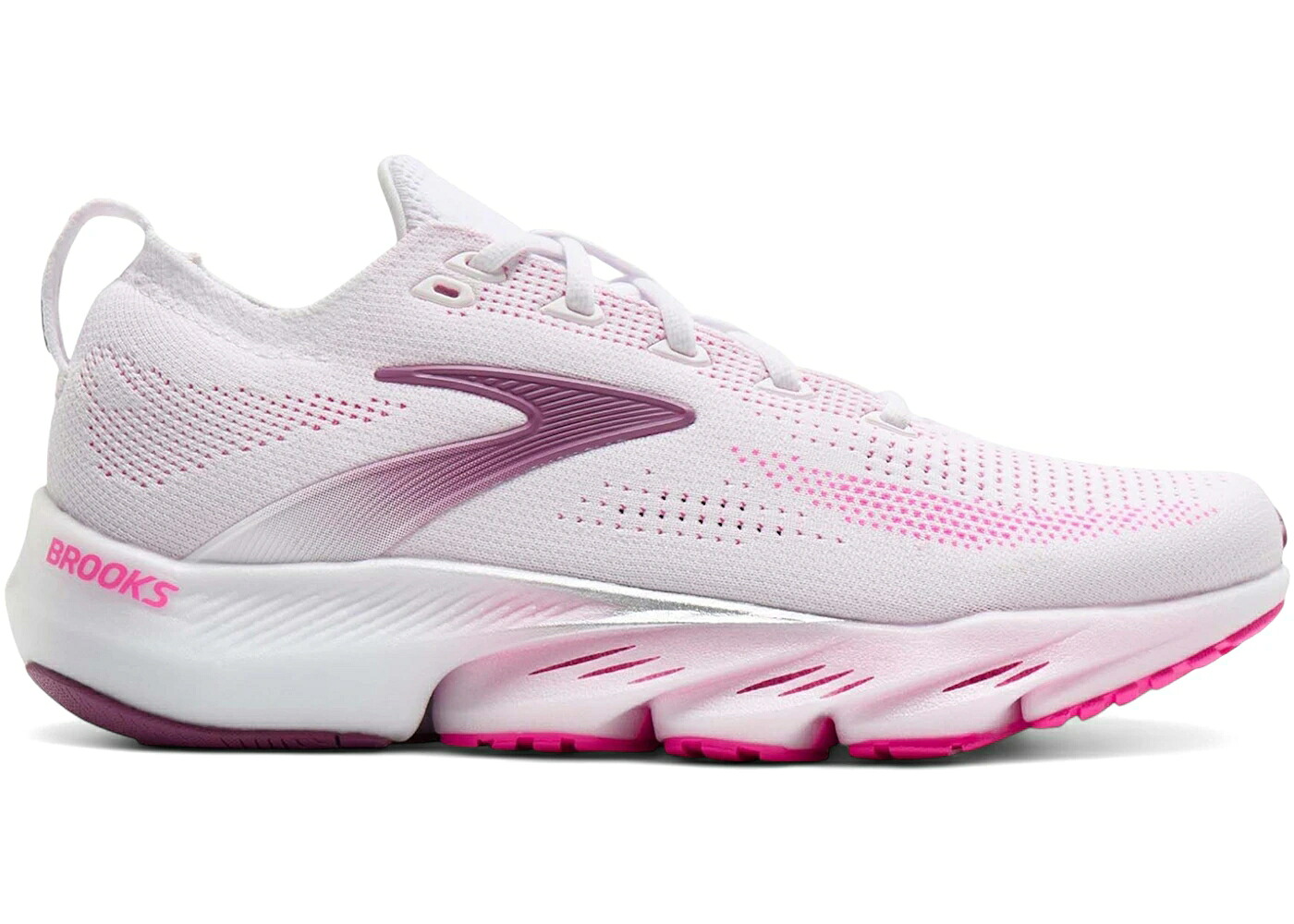 ブルックス 白色 ホワイト ピンク WOMEN'S スニーカー レディース BROOKS GLYCERIN FLEX WHITE CYBER PINK ARGYLE (WOMEN'S) / WHITE CYBER PINK ARGYLE