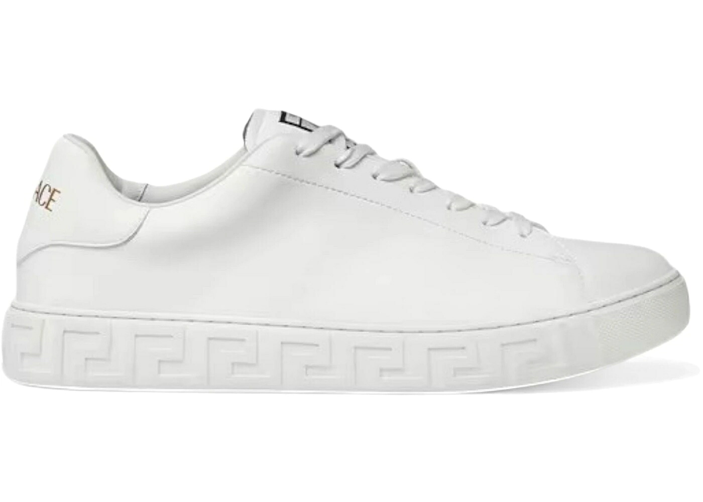 ヴェルサーチェ 白色 ホワイト スニーカー メンズ VERSACE GRECA WHITE /|スニケス