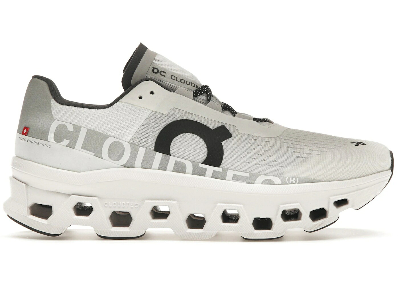 オン 白色 ホワイト 黒色 ブラック スニーカー メンズ ON RUNNING CLOUDMONSTER ALL WHITE / ALL WHITE BLACK｜スニケス