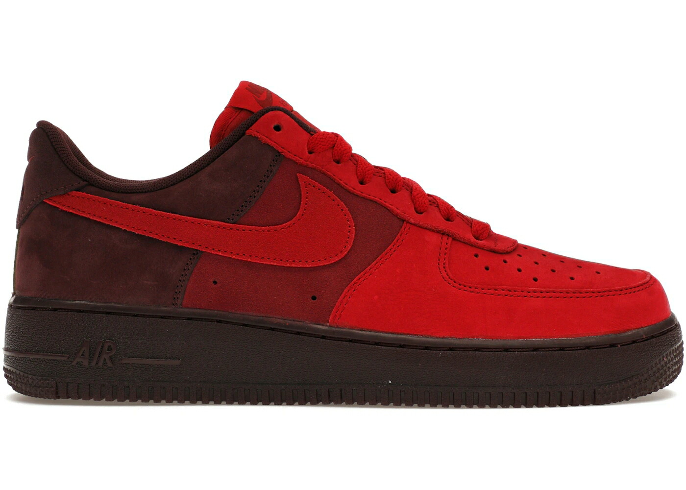 ナイキ 赤 赤いこと ぶどう酒色 バーガンディー 空軍 スニーカー メンズ NIKE AIR FORCE 1 LOW LAYERS OF LOVE / UNIVERSITY RED BURGUNDY CRUSH