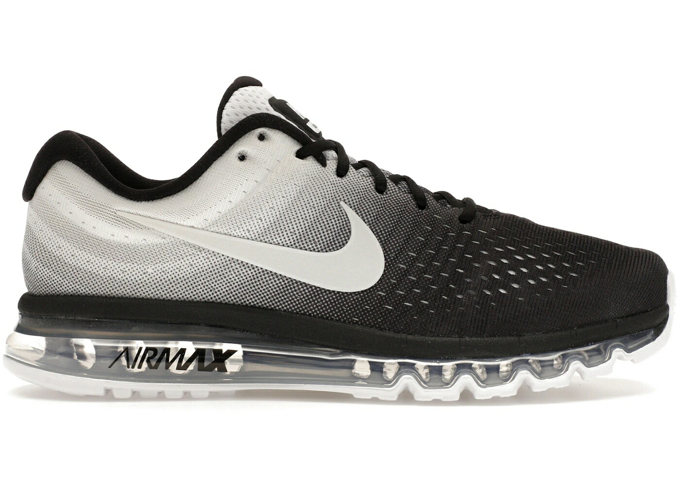 ナイキ マックス 黒色 ブラック 白色 ホワイト エアマックス スニーカー メンズ NIKE AIR MAX 2017 BLACK WHITE / BLACK WHITE|スニケス