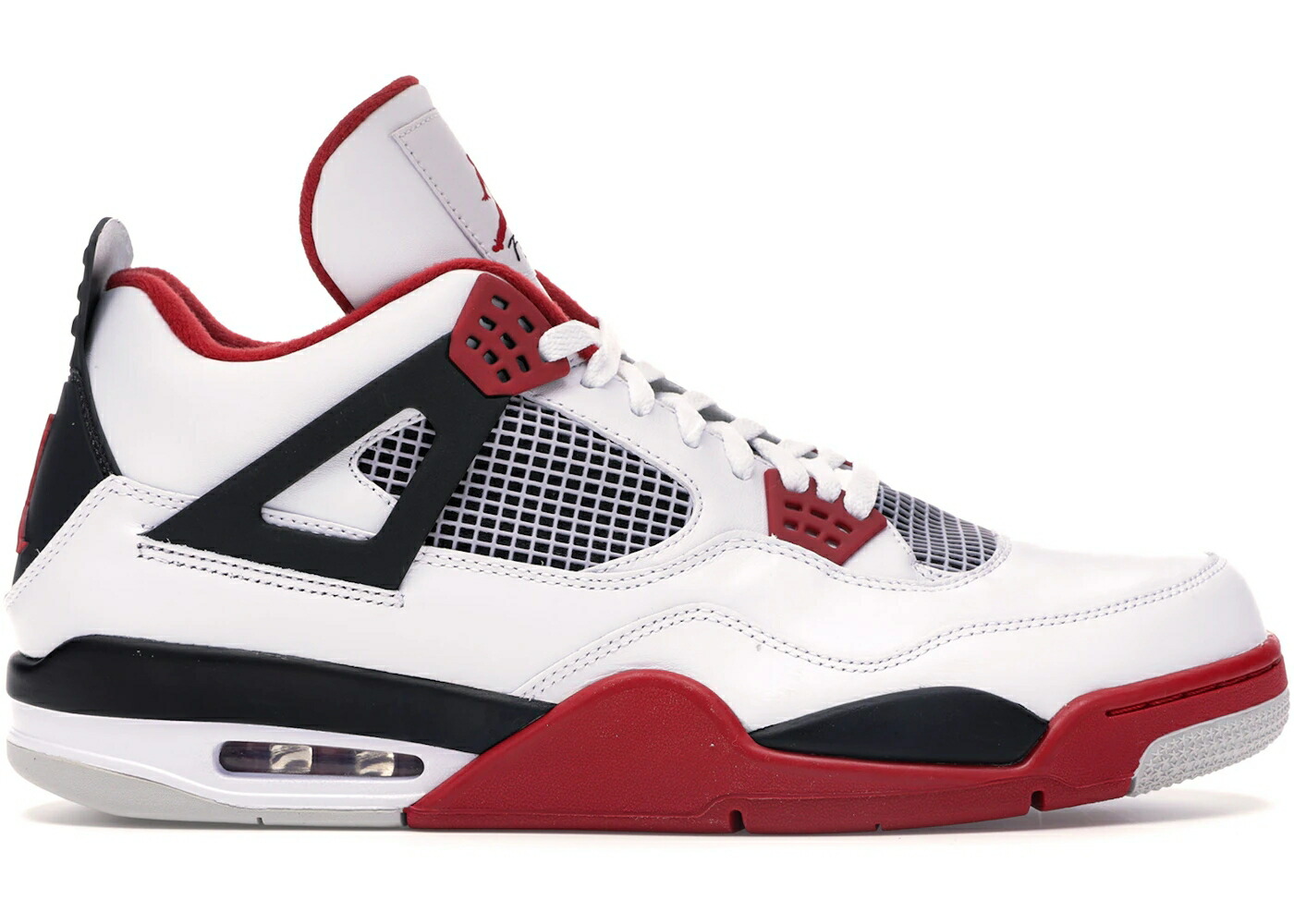 ナイキ ジョーダン たき火 赤 赤いこと 白いこと 白いこと 黒いこと 黒いこと スニーカー メンズ JORDAN 4 RETRO FIRE RED (2012) / WHITE VARSITY RED BLACK