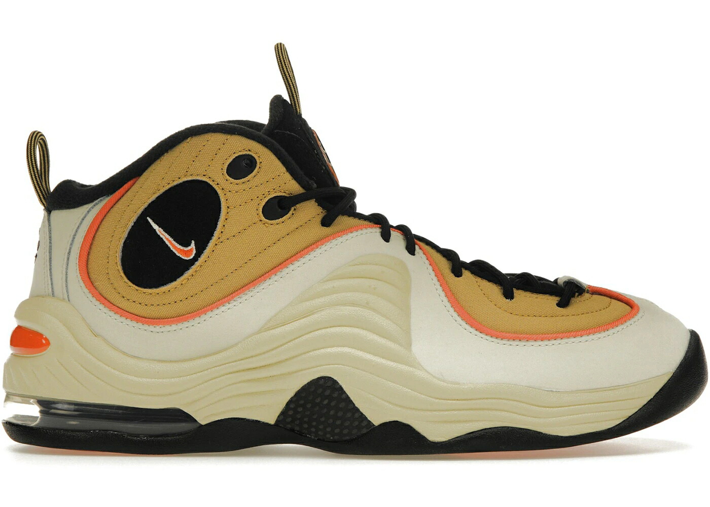 ナイキ ペニー ウィート ゴールド 橙 オレンジ 黒色 ブラック エアペニー スニーカー メンズ NIKE AIR PENNY 2 WHEAT GOLD / WHEAT GOLD SAFETY ORANGE BLACK