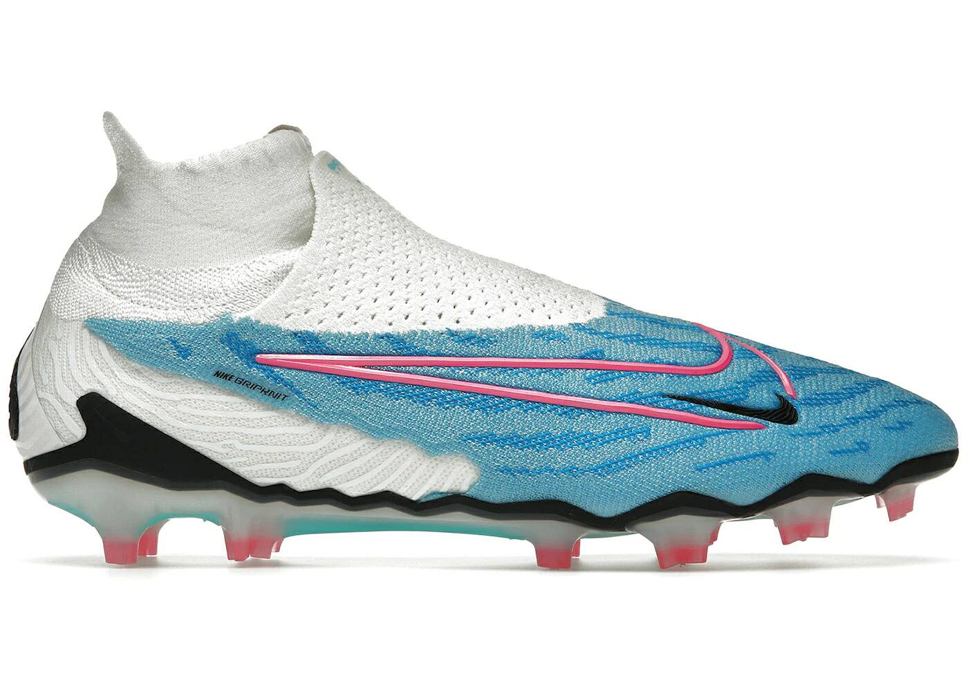 ナイキ エリート ダイナミック ブラスト 青色 ブルー 白色 ホワイト レーザー スニーカー メンズ NIKE GRIPKNIT PHANTOM GX ELITE DYNAMIC FIT FG BLAST PACK BALTIC BLUE / BALTIC BLUE WHITE LASER BLUE