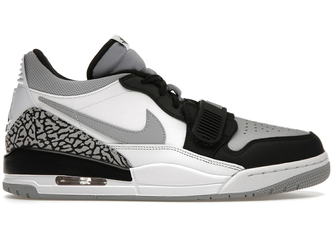 ナイキ ジョーダン レガシー 灰色 グレー 白色 ホワイト 黒色 ブラック スニーカー メンズ JORDAN LEGACY 312 LOW LIGHT SMOKE GREY / WHITE LIGHT SMOKE GREY BLACK