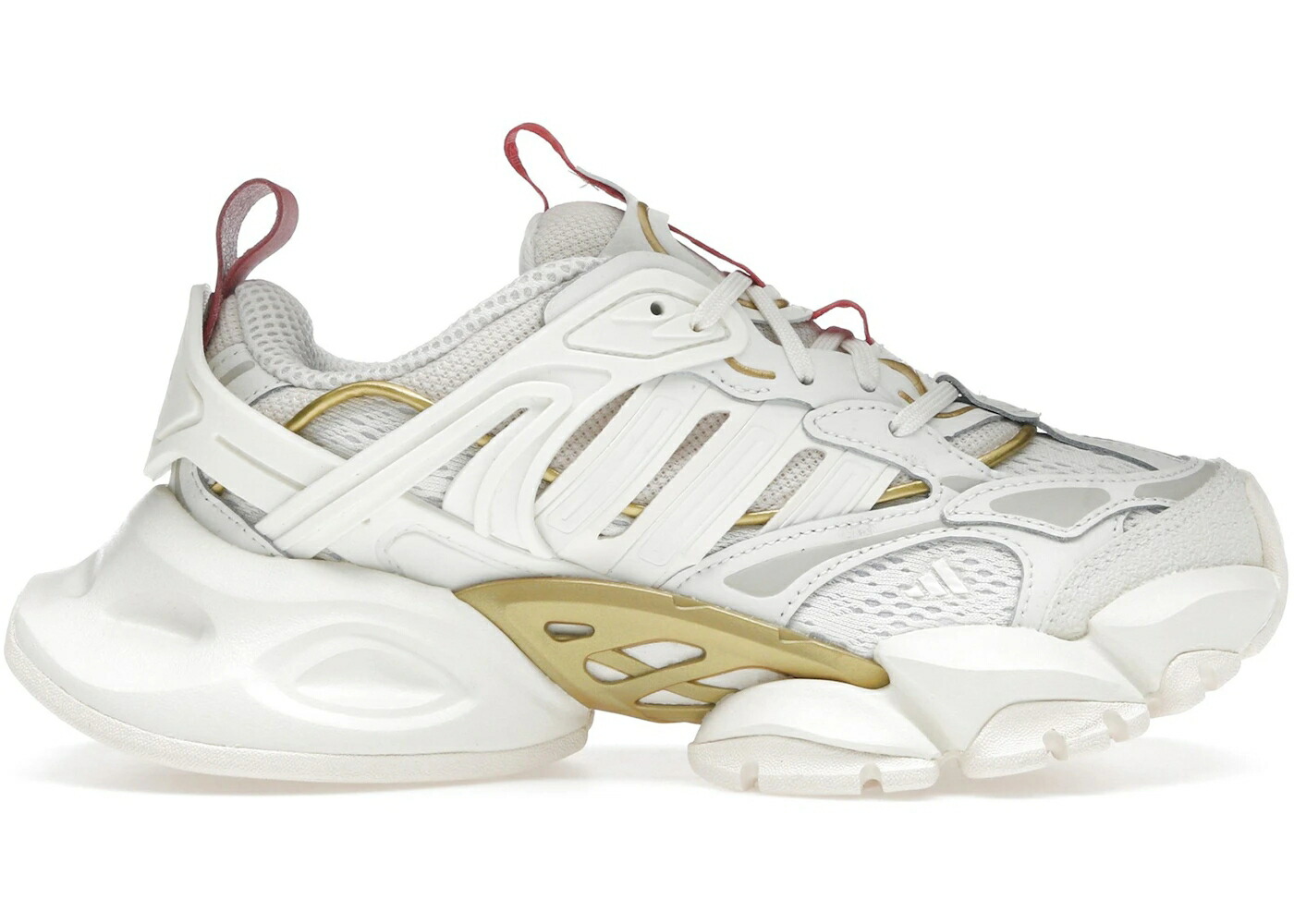 アディダス 晴れ晴れしい 白いこと 白いこと ゴールド 赤 赤いこと スニーカー メンズ ADIDAS XLG RUNNER DELUXE OFF WHITE GOLD METALLIC RED / OFF WHITE WONDER WHITE GOLD