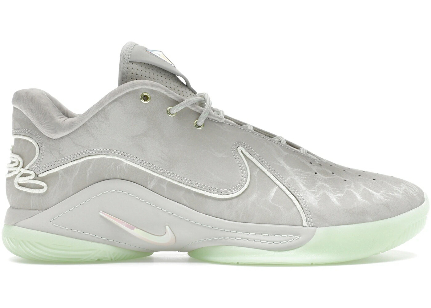 ナイキ レブロン 緑 グリーン スニーカー メンズ NIKE LEBRON 22 DUNKMAN (TRANSLUCENT OUTSOLE) / LIGHT BONE VAPOR GREEN SOFT