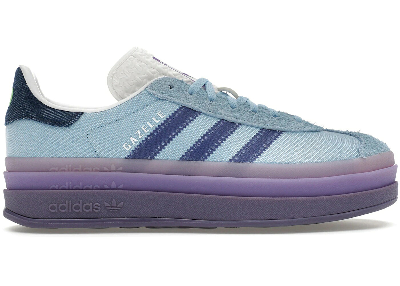 アディダス ガゼル デニム 紫 パープル バイオレット WOMEN'S スニーカー レディース ADIDAS GAZELLE BOLD KSENIASCHNAIDER DENIM (WOMEN'S) / DENIM PURPLE VIOLET｜スニケス
