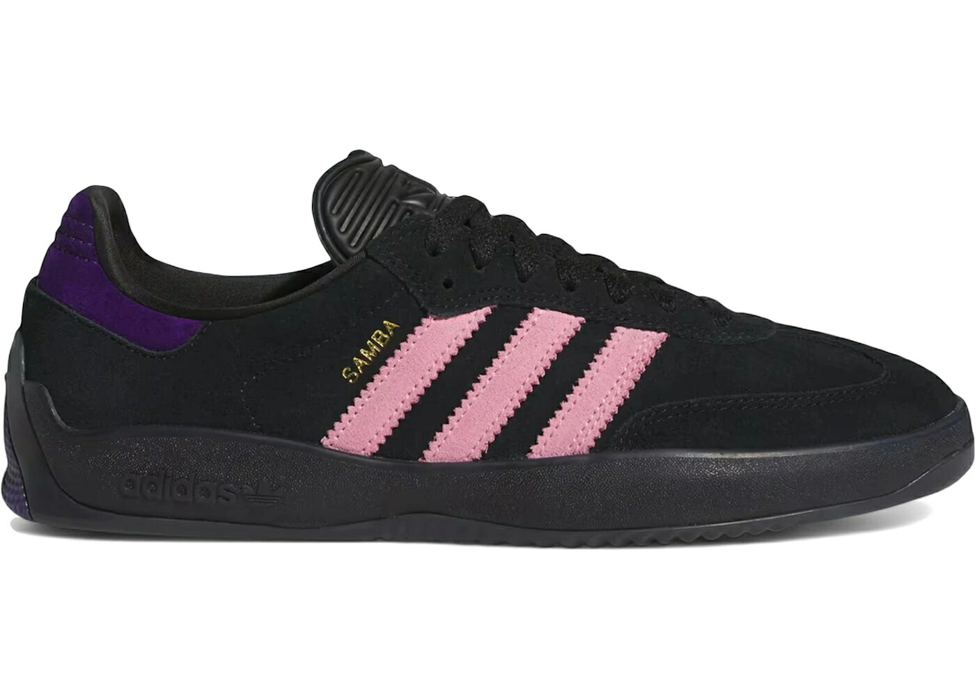 アディダス サンバ 黒色 ブラック ピンク 紫 パープル コア スニーカー メンズ 【 ADIDAS PUIG SAMBA BLACK LIGHT PINK PURPLE / CORE BLACK LIGHT PINK COLLEGIATE 】