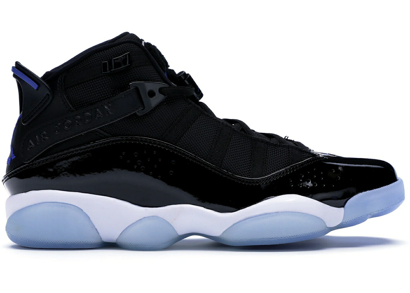 ナイキ ジョーダン リング ジャム 黒色 ブラック 白色 ホワイト スペースジャム スニーカー メンズ JORDAN 6 RINGS SPACE JAM (2018) / BLACK HYPER ROYAL WHITE
