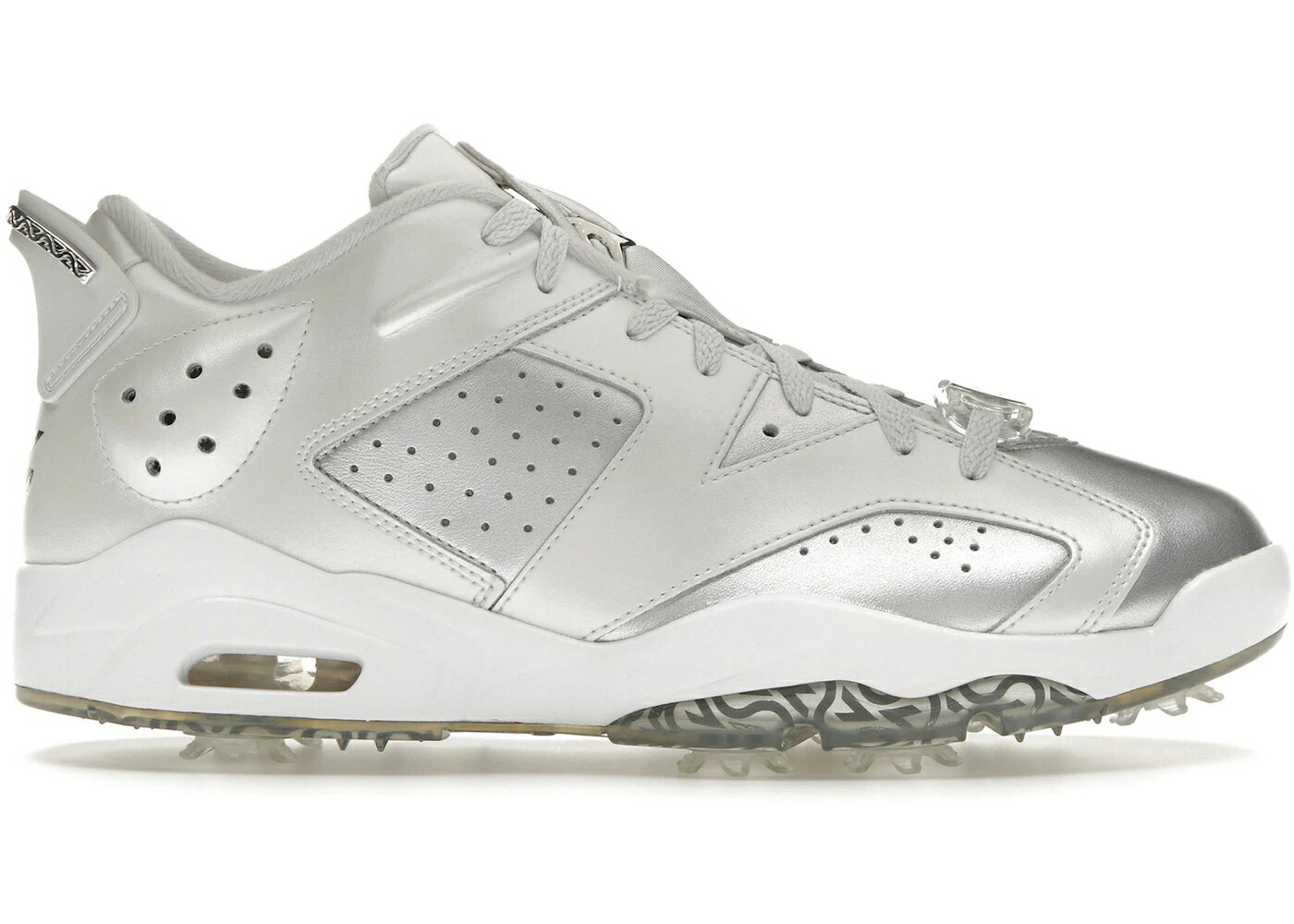 ナイキ ジョーダン ゴルフ 銀色 シルバー スニーカー メンズ JORDAN 6 LOW GOLF GIFT GIVING PACK / PHOTON DUST METALLIC SILVER｜スニケス