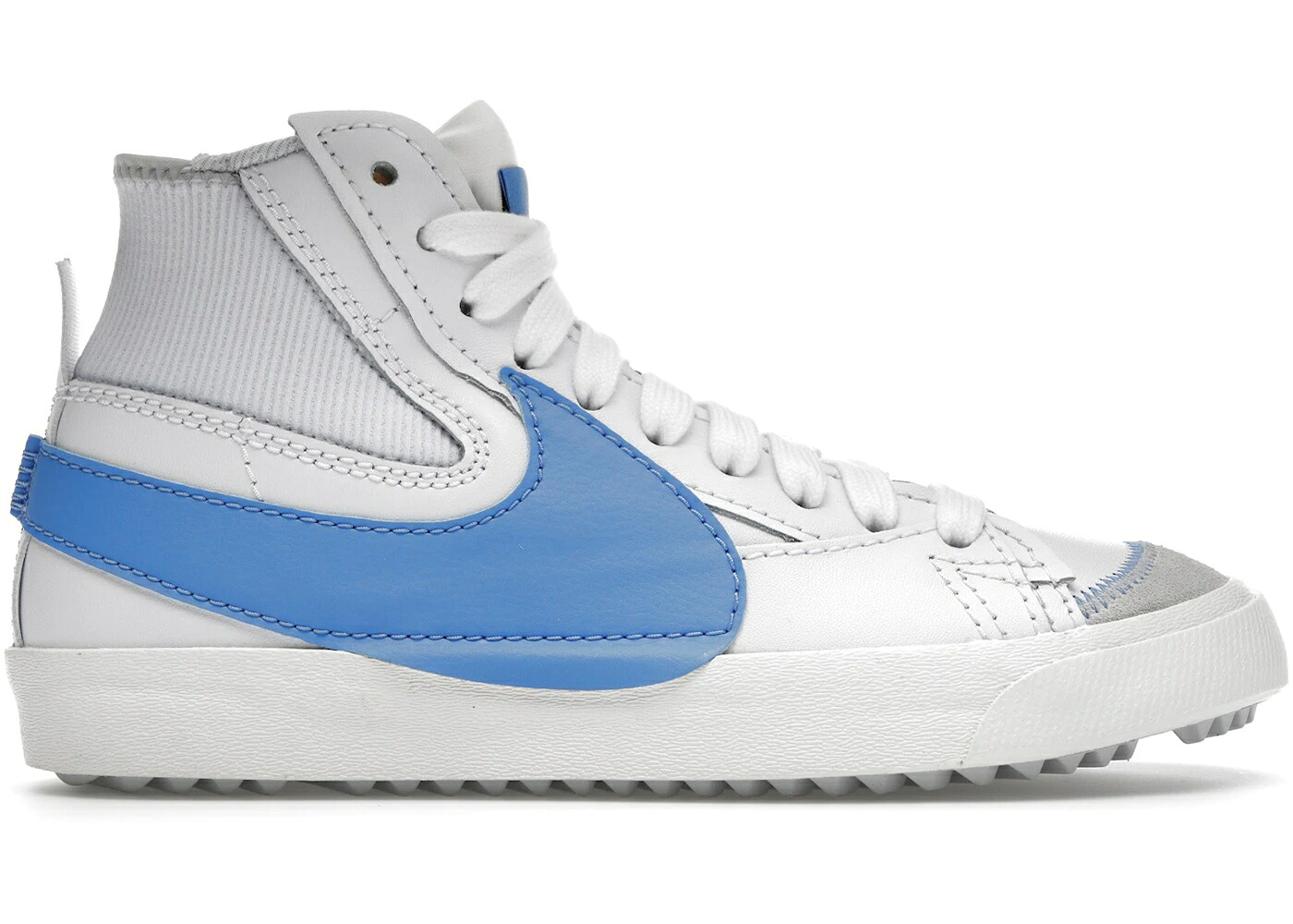 ナイキ ブレイザー ミッド ジャンボ 白色 ホワイト 青色 ブルー スニーカー メンズ NIKE BLAZER MID 77 JUMBO WHITE UNIVERSITY BLUE / WHITE UNIVERSITY BLUE｜スニケス