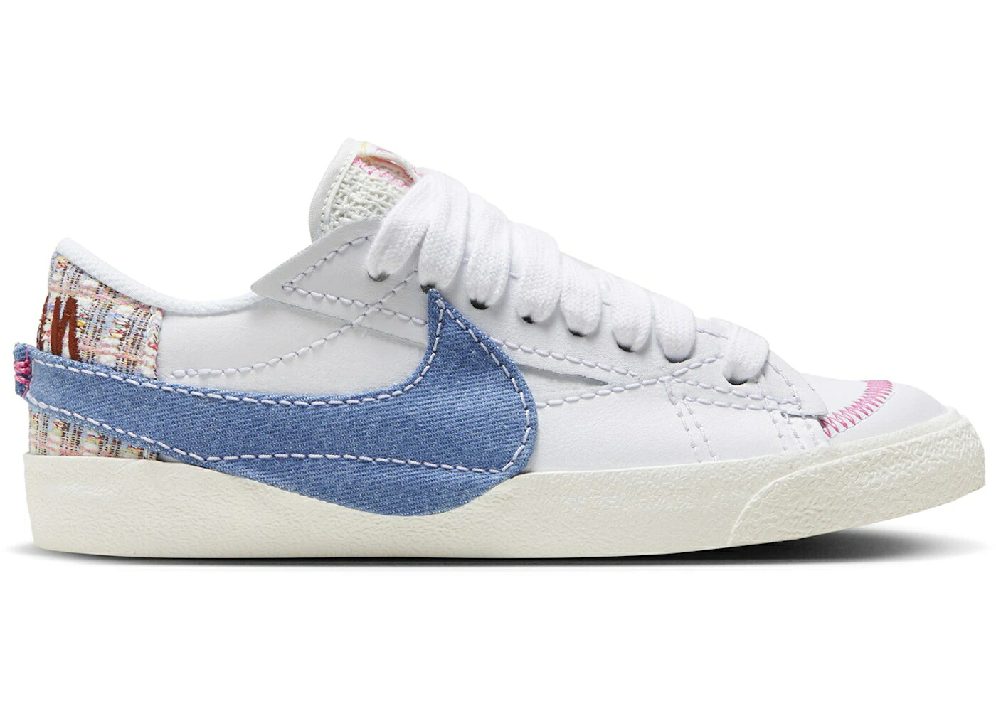 ナイキ ブレイザー ジャンボ ジーンズ スウッシュ スウォッシュ 白いこと 白いこと 青味 青色 WOMEN\u0027S スニーカー レディース NIKE BLAZER LOW 77 JUMBO DENIM SWOOSH BOUCLE (WOMEN\u0027S) / WHITE BLUE WHISPER SAIL レディース靴-靴-スニーカー
