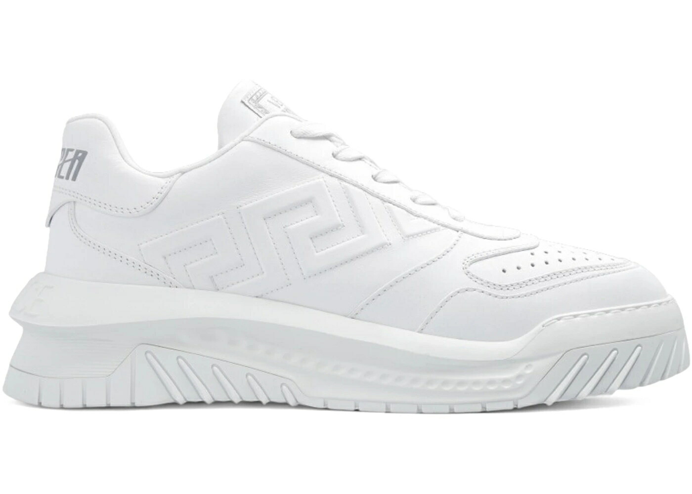 ヴェルサーチェ 靴 スニーカー 白色 ホワイト メンズ VERSACE GRECA ODISSEA SNEAKER WHITE /