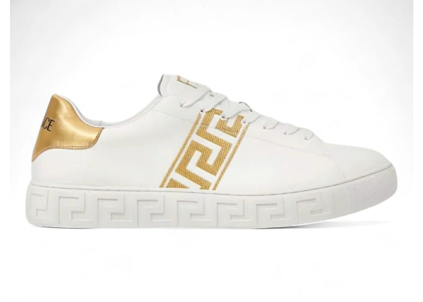 ヴェルサーチェ 白色 ホワイト ゴールド スニーカー メンズ VERSACE SKATEBOARDING WHITE/GOLD / WHITE GOLD