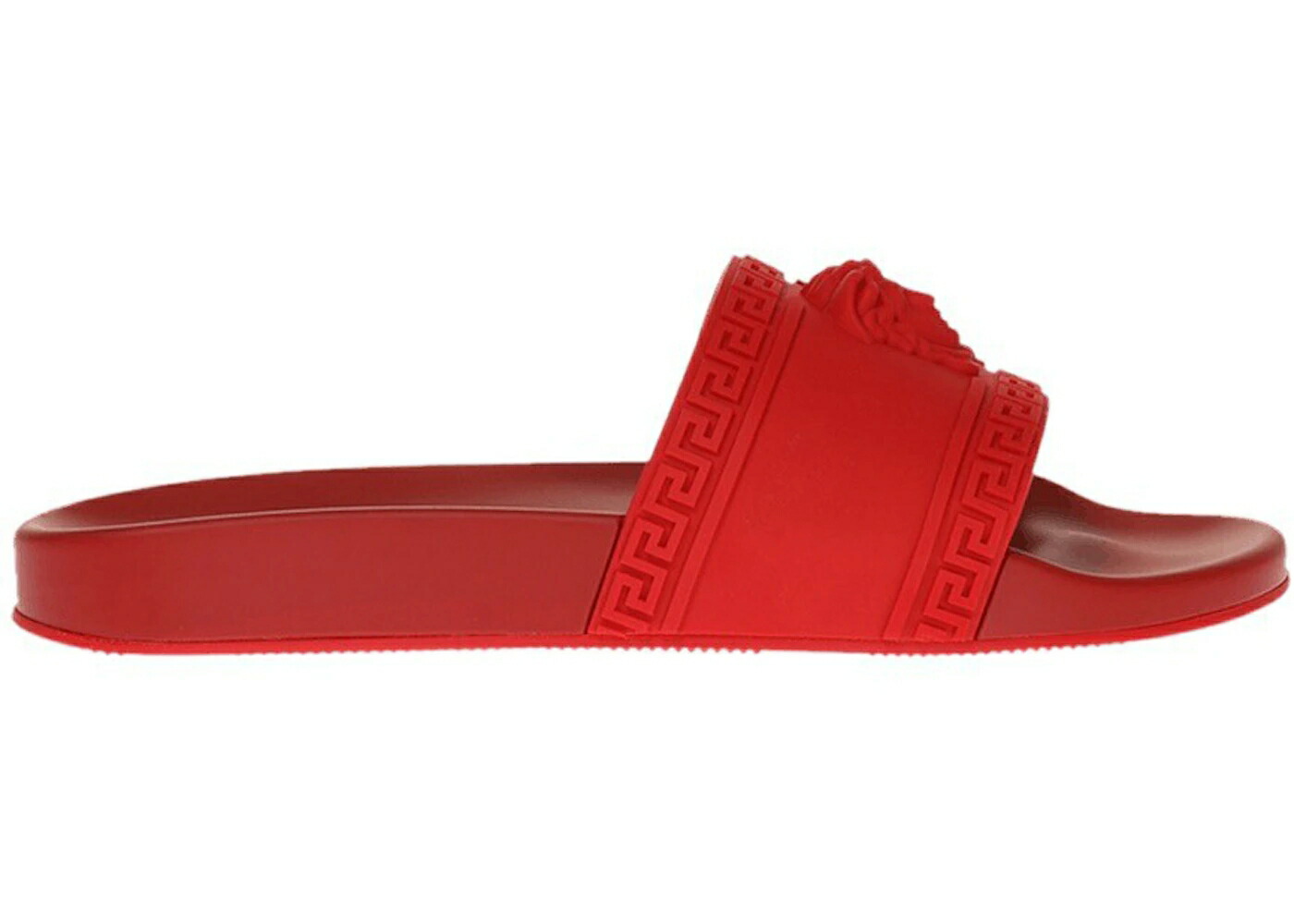 ヴェルサーチェ スニーカー メンズ VERSACE PALAZZO SLIDES ROSSO CARDINALE / ROSSO CARDINALE