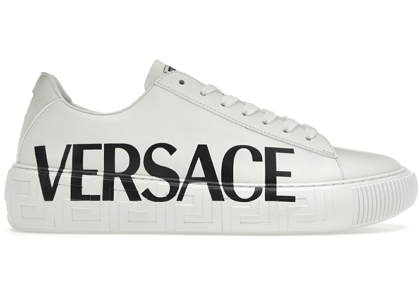 ヴェルサーチェ 白色 ホワイト 黒色 ブラック スニーカー メンズ VERSACE MEDUSA GRECA LOW WHITE BLACK / WHITE WHITE BLACK