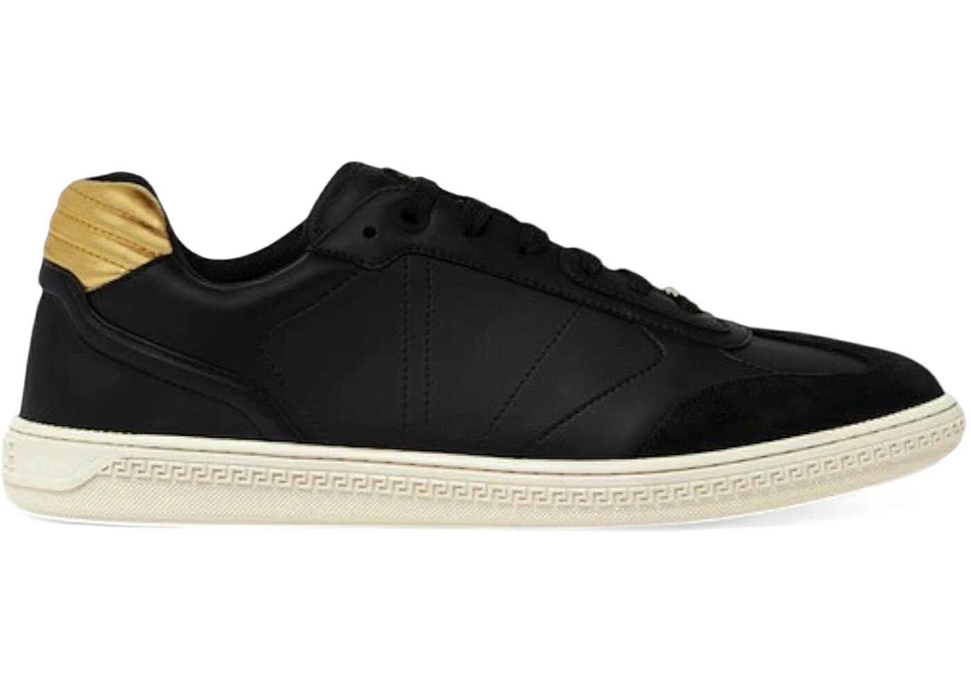 ヴェルサーチェ コート 黒色 ブラック スニーカー メンズ VERSACE GRECA COURT BLACK /｜スニケス