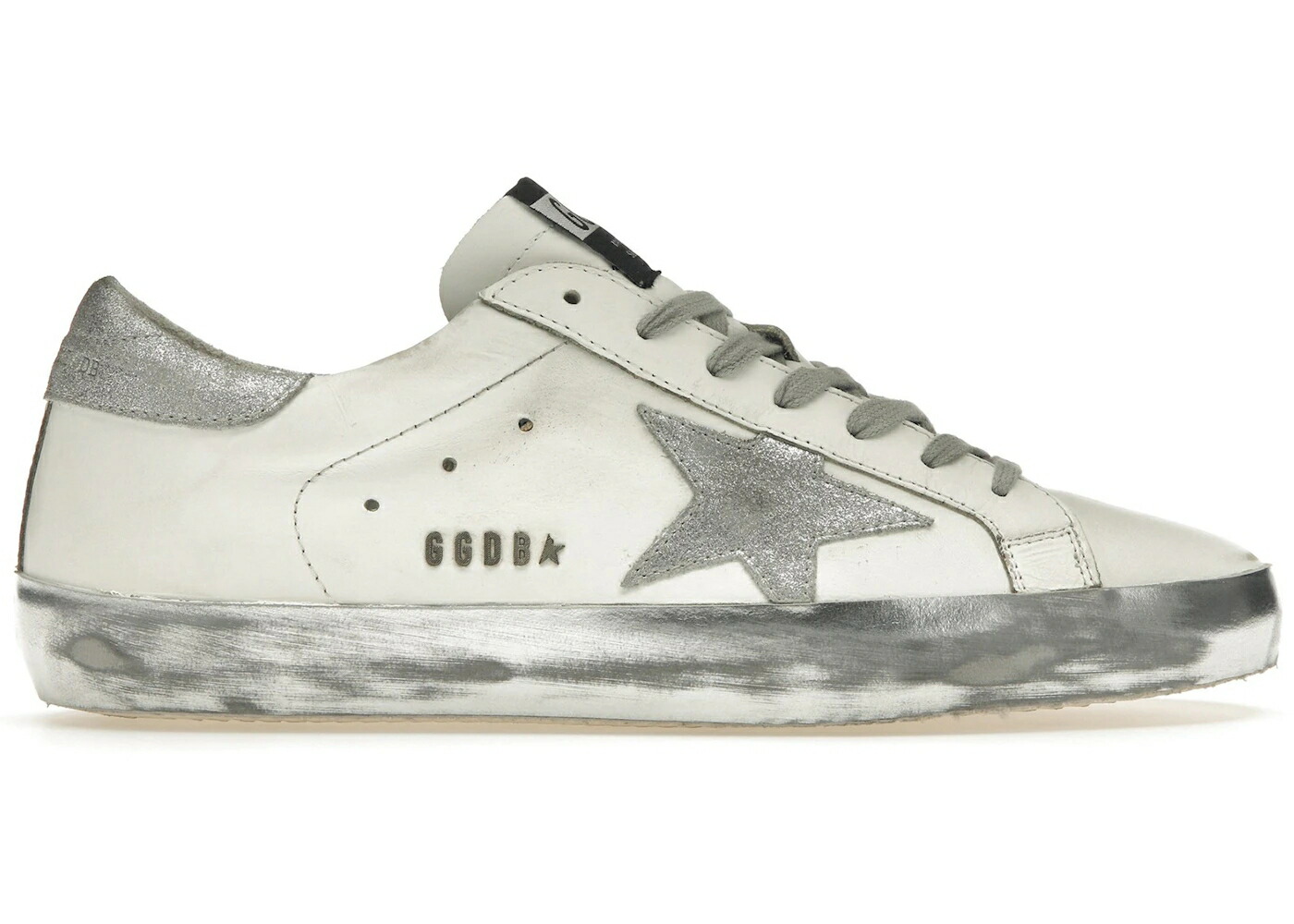 ゴールデングース 白いこと 白いこと しろがね色 しろがね色 スニーカー メンズ GOLDEN GOOSE GOLDEN GOOSE SUPER-STAR WHITE SILVER GLITTER / WHITE SILVER GLITTER スニーカー-靴