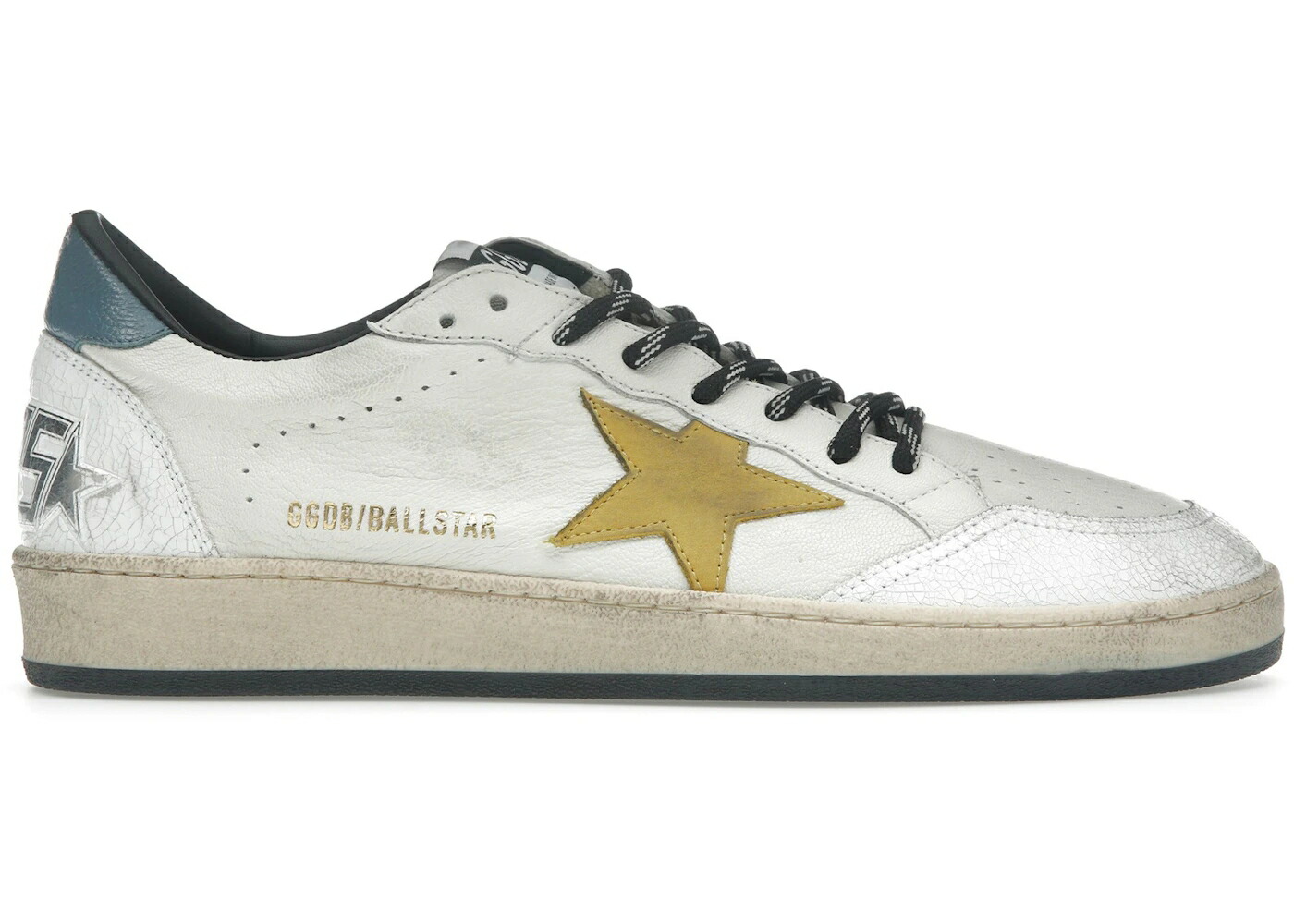 ゴールデングース 白いこと 白いこと お前さん 青味 青み スニーカー メンズ GOLDEN GOOSE GOLDEN GOOSE BALL STAR WHITE HONEY WATER BLUE / WHITE HONEY WATER BLUE