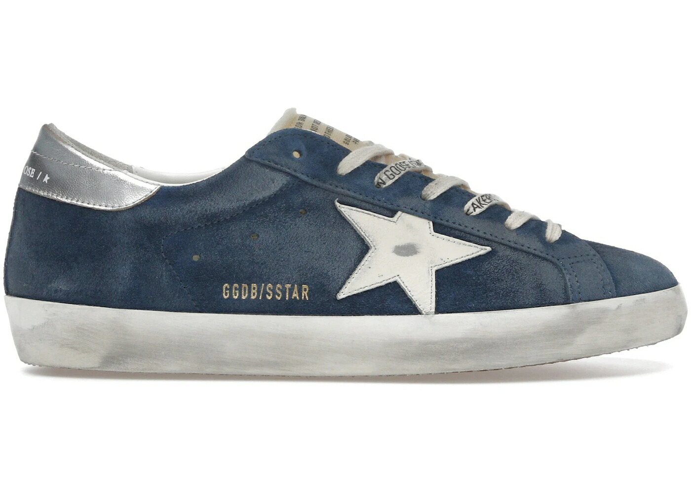 ゴールデングース 青色 ブルー クリーム 銀色 シルバー スニーカー メンズ GOLDEN GOOSE GOLDEN GOOSE SUPER-STAR AVIATOR BLUE CREAM SILVER / AVIATOR BLUE CREAM SILVER