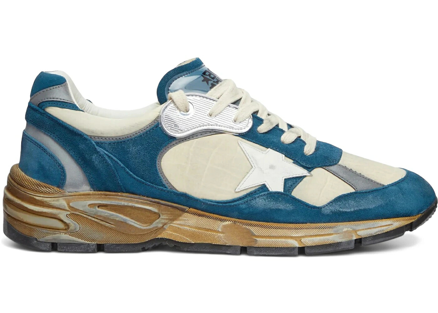 ゴールデングース 白いこと 白いこと ベージュ 青味 青色 スニーカー メンズ GOLDEN GOOSE GOLDEN GOOSE DAD-STAR WHITE BEIGE OCTANE BLUE / WHITE BEIGE OCTANE BLUE スニーカー-靴