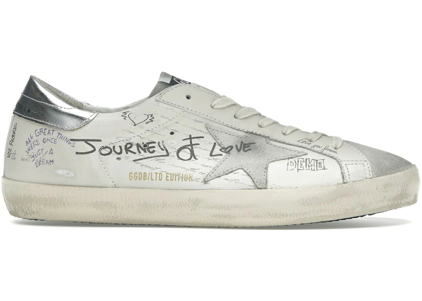 ゴールデングース 白色 ホワイト 銀色 シルバー スーパースター スニーカー メンズ GOLDEN GOOSE GOLDEN GOOSE SUPER STAR WHITE ICE SILVER / WHITE ICE SILVER